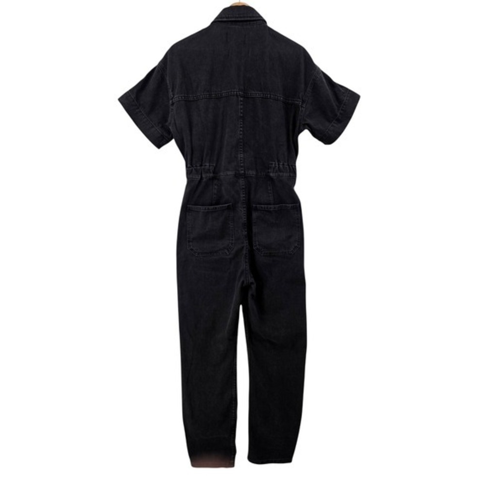 Free People We The Free Womens S Marci Black Denim Utility Jumpsuit - Picture 5 of 16